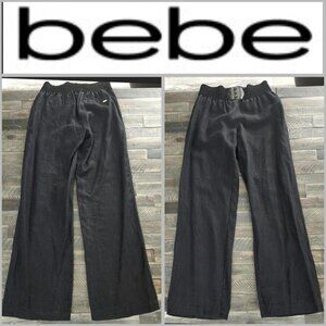 Bebe black linen pants size medium